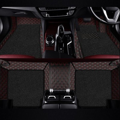 Drizon Leatherite 7D Mat For  Hyundai i20(Red)