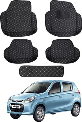 MATIES Leatherite 7D Mat For  Maruti Suzuki Alto 800(Black)