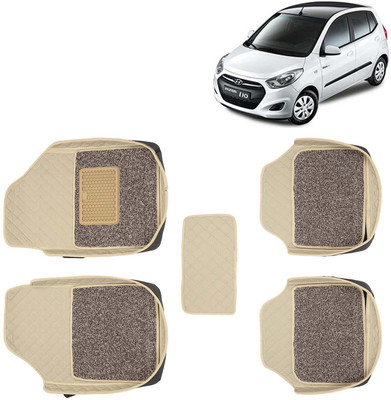 Kingsway Leatherite 7D Mat For  Hyundai i10(Beige)