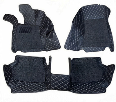 FF TRADERS Leather 7D Mat For  Honda Amaze(Black)