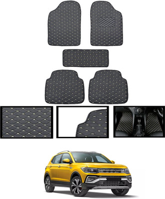 ABJD Leatherite Standard Mat For  Volkswagen Taigun(Black)