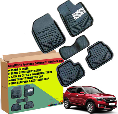 Autowhrib Plastic 3D Mat For  Kia Seltos(Black)