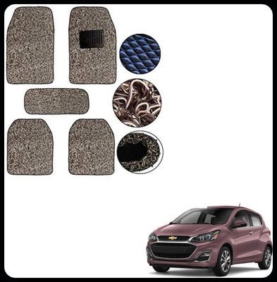 SEMAPHORE PVC, Rubber Standard Mat For  Chevrolet Spark(Beige, Brown)