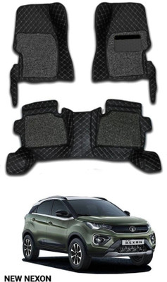 FF TRADERS Leatherite 7D Mat For  Kia Sonet(Black, Silver)