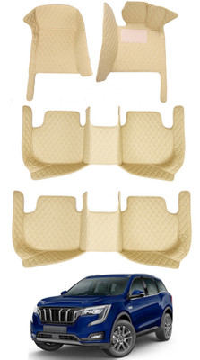 MATIES Leatherite 7D Mat For  Mahindra Universal For Car(Beige)