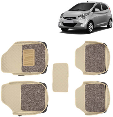 Kingsway Leatherite 7D Mat For  Hyundai Eon(Beige)