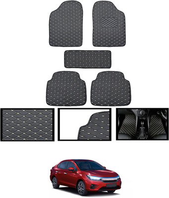 CCMM Leatherite Standard Mat For  Honda Universal For Car(Black)