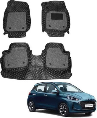KUNTAIL ENTERPRISES Leather 7D Mat For  Hyundai i10(Black)