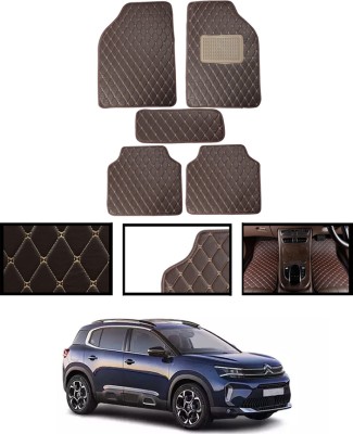 MATIES Leatherite Standard Mat For  Citroen Universal For Car(Brown)