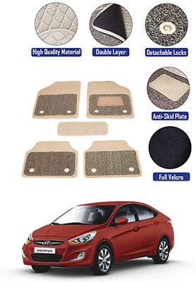 MATIES PVC 7D Mat For  Fiat Universal For Car(Beige)