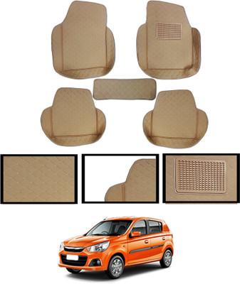 MATIES Leatherite 7D Mat For  Maruti Suzuki Alto K10(Beige)