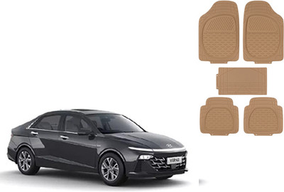 Autorepute Rubber Standard Mat For  Hyundai Verna(Beige)