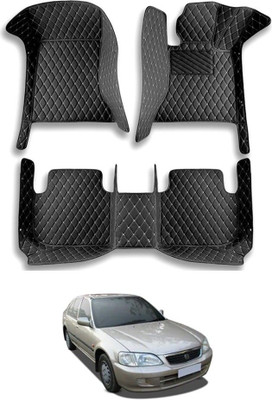 TOFIT ENTERPRISE Leatherite 7D Mat For  Honda City(Black)
