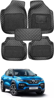 Arnejaa Leatherite 7D Mat For  Renault Kiger(Black)