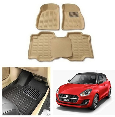After cars Plastic 3D Mat For  Maruti Suzuki Swift(Beige)