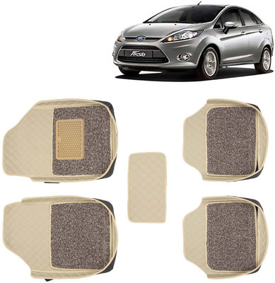 Kingsway Leatherite 7D Mat For  Ford Fiesta(Beige)