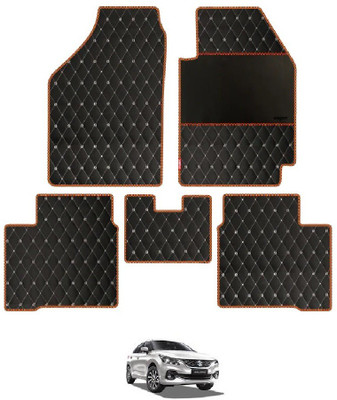 elegant Leatherite Standard Mat For  Maruti New Age Baleno(Black, Orange)