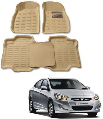 ARNEJA Polyutherine 3D Mat For  Hyundai Verna Fluidic(Beige)