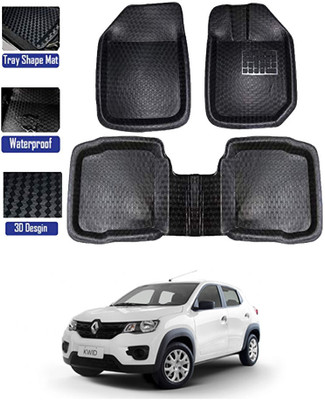 MATIES Plastic Tray Mat For  Renault Kwid(Black)