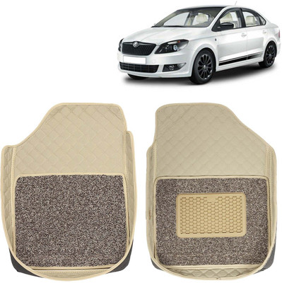 Kingsway Leatherite 7D Mat For  Skoda Rapid(Beige)