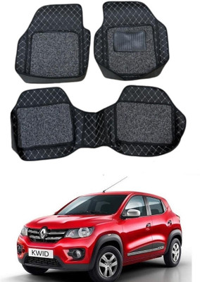 ARNEJA Leatherite 7D Mat For  Renault Kwid(Black)