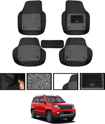 AYW Leatherite 7D Mat For  Mahindra TUV 300(Black)