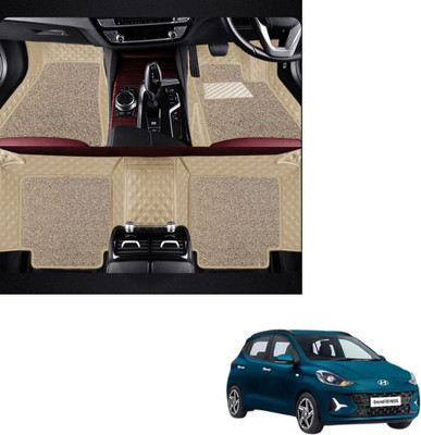 Autoclow Leatherite 7D Mat For  Hyundai i10(Beige)