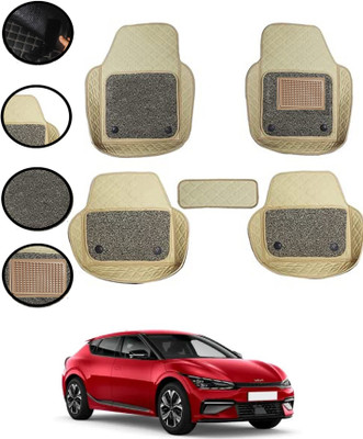AYW Leatherite 7D Mat For  Kia EV6(Beige)