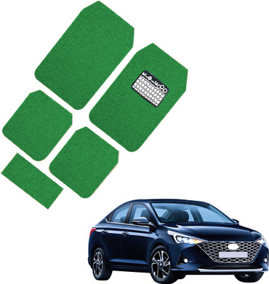 INSURE AUTOMOTIVE PVC Standard Mat For  Hyundai Verna(Green)