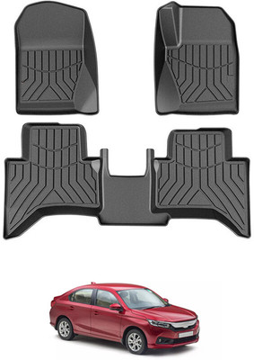 RKPSP PVC Tray Mat For  Honda Amaze(Black)