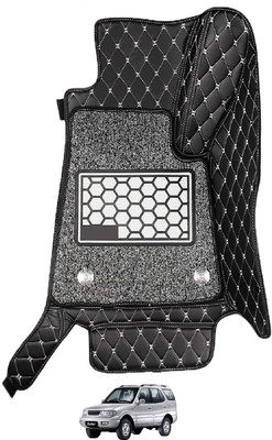 Euro Care Leatherite 7D Mat For  Tata Safari Dicor(Black)
