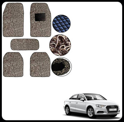 SEMAPHORE PVC, Rubber Standard Mat For  Audi A3(Beige, Brown)