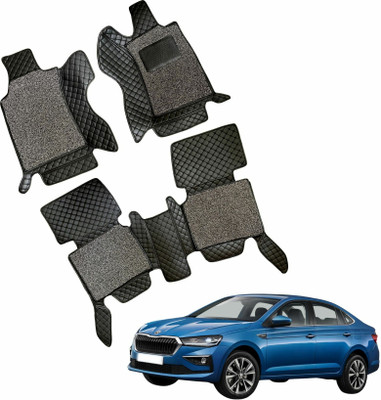 Mecarnic Leatherite 7D Mat For  Skoda Slavia(Black)