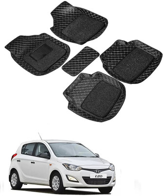 Autocom Leatherite 7D Mat For  Hyundai i20(Black)