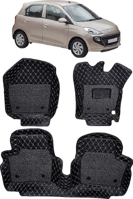 INSURE AUTOMOTIVE Leather 7D Mat For  Hyundai Santro(Black)