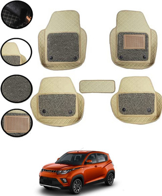 ABJD Leatherite 7D Mat For  Mahindra Universal For Car(Beige)