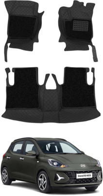 TOFIT ENTERPRISES Leatherite 7D Mat For  Hyundai Grand i10 Nios(Black)
