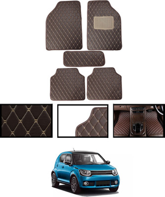 MSNP Leatherite Standard Mat For  Maruti Suzuki Ignis(Brown)