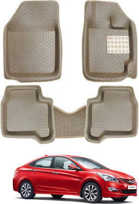 Auto Hub EVA 5D Mat For  Hyundai Verna Fluidic(Beige)