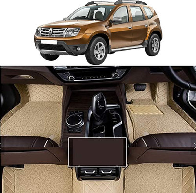 INSURE AUTOMOTIVE Leather 7D Mat For  Renault Duster(Beige)