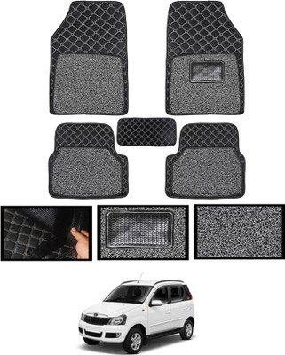 MATIES Leatherite 7D Mat For  Mahindra Quanto(Black)