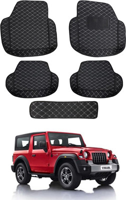MATIES Leatherite 7D Mat For  Mahindra Thar(Black)
