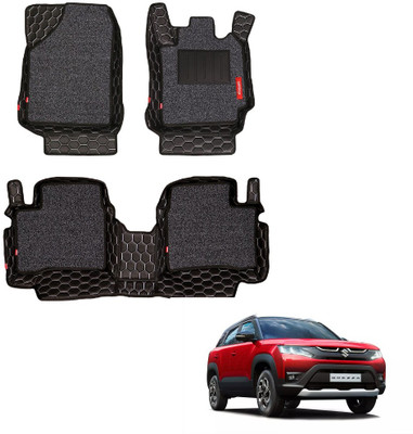 elegant Leatherite 7D Mat For  Maruti Suzuki New Brezza(Black, White)