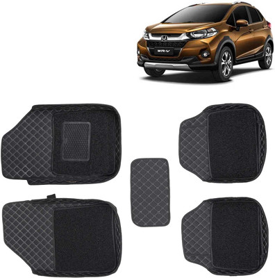 Kingsway Leatherite 7D Mat For  Honda WRV(Black)