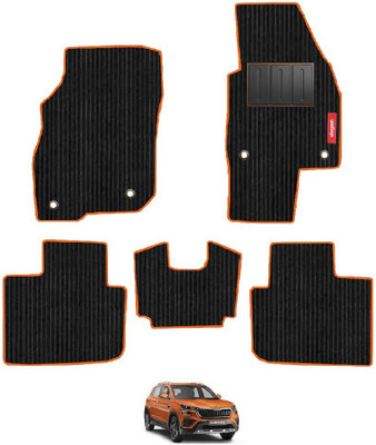 elegant Polypropylene Standard Mat For  Skoda Kushaq(Black, Orange)