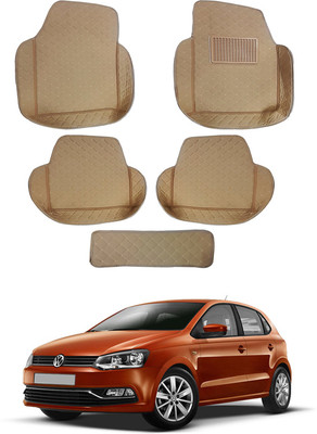 MATIES Leatherite 7D Mat For  Volkswagen Polo(Beige)