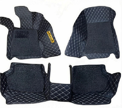 VIAZ VENTURES Leather 7D Mat For  Honda Jazz(Black)