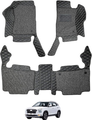 Auto Hub Leatherite 7D Mat For  Hyundai Creta(Black)