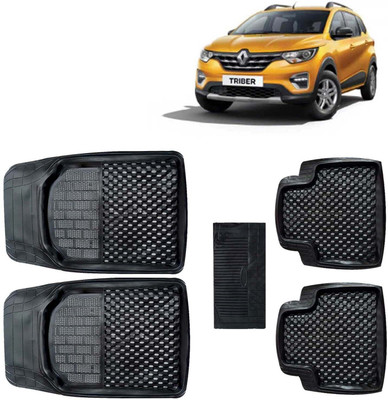 Kingsway PVC Tray Mat For  Renault Triber(Black)