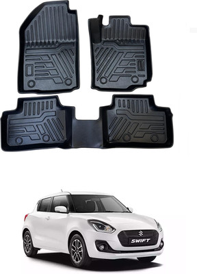 ARNEJA TPV 9D Mat For  Maruti Suzuki Swift(Black)
